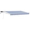 vidaXL Manuell utdragbar markis med LED-lampor Antracit 3,5 x 2 m