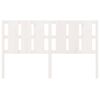 vidaXL Sänggavel vit 165,5x4x100 cm massiv furu