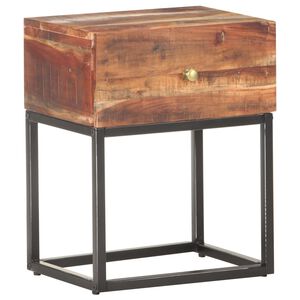 vidaXL S&auml;ngbord 40x30x50 cm massivt grovt akaciatr&auml;