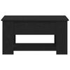 vidaXL Kaffeebord Svart Ek 79 x 49 x 41 cm Konstruerat trä