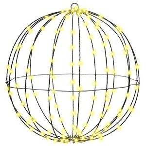 vidaXL Ball med 160 LED-lampor Varmvit 50,5 x 50,5 x 52 cm Metall
