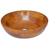 vidaXL Handfat i massiv teak &Phi;40x10 cm