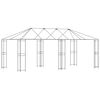 vidaXL Paviljongram utan paviljongtyg 6 x 3 m Svart St&aring;l