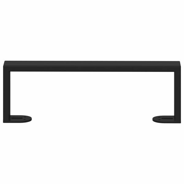 vidaXL M&ouml;belf&ouml;tter 2 pcs Svart 311 x 40,5 x 100 mm J&auml;rn