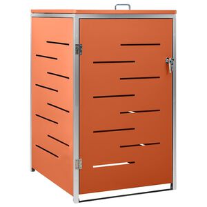 vidaXL Skjul till ett sopk&auml;rl 69x77,5x115 cm rostfritt st&aring;l