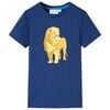 vidaXL T-shirt f&ouml;r barn m&ouml;rkbl&aring; 116
