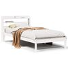 vidaXL S&auml;ngram utan madrass vit 75x190 cm massiv furu