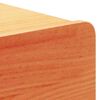vidaXL S&auml;ngbord med l&aring;da Vaxbrun 44 x 32,5 x 40 cm Massiv furu