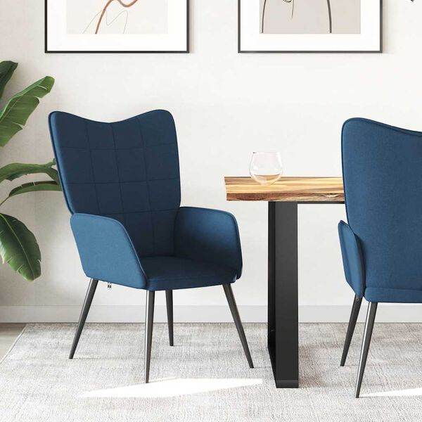 vidaXL Vilstol bl&aring; tyg