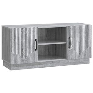 vidaXL TV-sk&aring;p Gr&aring; sonoma-ek 102 x 34,5 x 47 cm Konstruerat tr&auml;