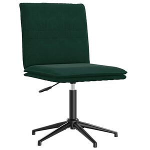 vidaXL Matstol m&ouml;rkgr&ouml;n sammet