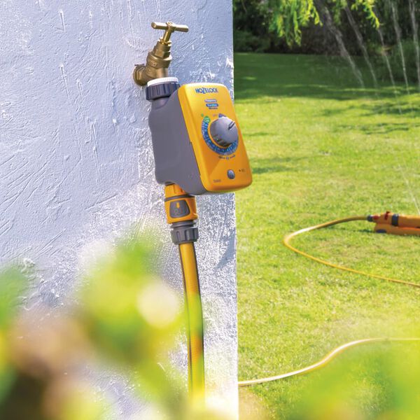 Hozelock Bevattningstimer Select gul och gr&aring;