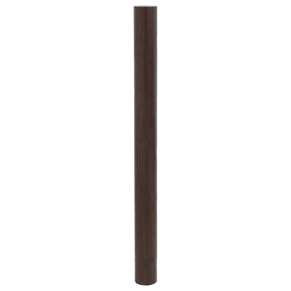 vidaXL Rumsavdelare m&ouml;rkbrun bredd 600 cm h&ouml;jd 165 cm bambu