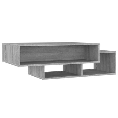 vidaXL Soffbord grå sonoma-ek 105x55x32 cm konstruerat trä