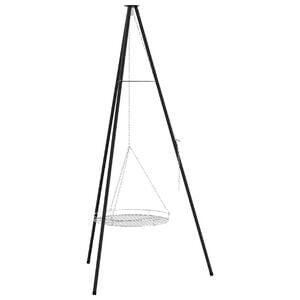 vidaXL L&auml;gereld Tripod 2 pcs Svart St&aring;l