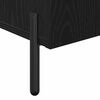 vidaXL Sideboard Svart Ek 90 x 34 x 80 cm Konstruerat tr&auml;