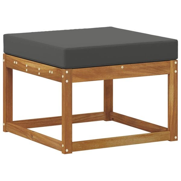 vidaXL Utomhussoffset med kudde 7 pcs Naturlig och Antracit