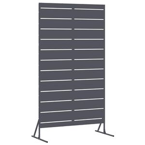 vidaXL Avsk&auml;rmningssk&auml;rm 100 x 50 x 180 cm St&aring;l Antracit