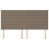 vidaXL S&auml;nggavel taupe 160x5x118/128 cm tyg