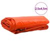 vidaXL Presenning 650g / m&sup2; Orange 2,5 x 4,5 m Canvas med PVC-bel&auml;ggning