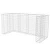 vidaXL Gabionkorg med skydd f&ouml;r 3 soptunnor st&aring;l 250x100x120 cm