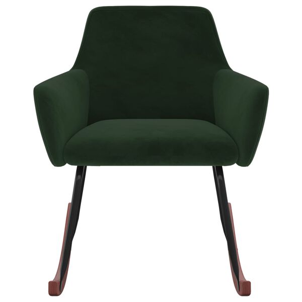 vidaXL Matstol m&ouml;rkgr&ouml;n sammet