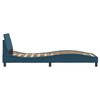 vidaXL Bed Frame with Headboard "Dover" Blue 80x200 cm Velvet