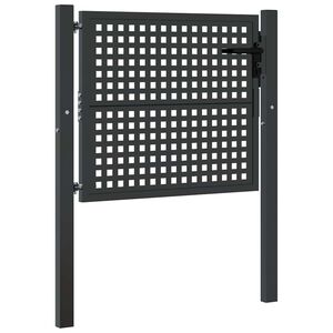 vidaXL Tr&auml;dg&aring;rdsgrind antracit 100x75 cm st&aring;l