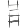 vidaXL Hylla 4 hyllplan svart 64x34x150,5 cm