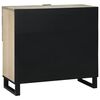 vidaXL Sideboard Vit 80 x 33 x 75 cm massivt mangotr&auml;