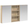 vidaXL Badrumssk&aring;psset 3 st 90 x 10,5 x 50 cm Konstruerat tr&auml;