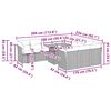 vidaXL Loungegrupp f&ouml;r tr&auml;dg&aring;rden m. dynor 11 delar beige konstrotting