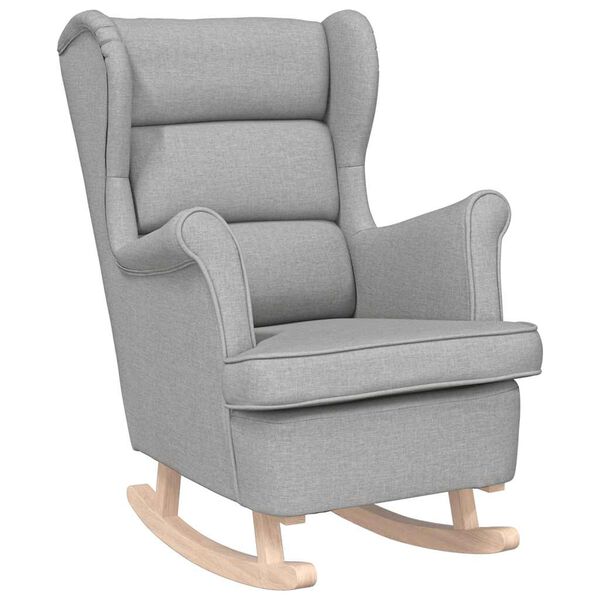 vidaXL Gungstol molngr&aring; 74x90x102 cm tyg