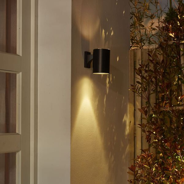 Luxform Intelligent hybrid solcellslampa LED Ohio svart