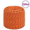 vidaXL B&aring;tlina orange 8 mm 250 m polypropylen
