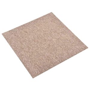 vidaXL Matta 20 st Beige 50 x 50 cm 100% Polypropen