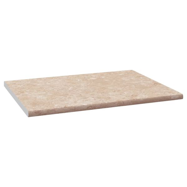 vidaXL B&auml;nkskiva beige med marmorm&ouml;nster 80x60x2,8 cm sp&aring;nskiva