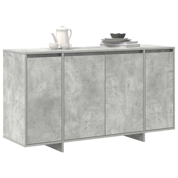 vidaXL Sideboard Betonggrå 135 x 41 x 75 cm Konstruerat trä