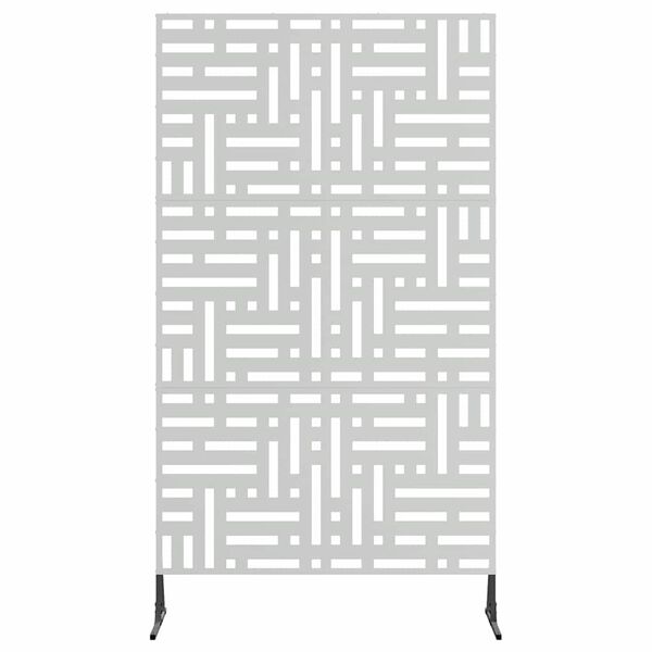 vidaXL Avsk&auml;rmningssk&auml;rm Gr&aring; 100 x 50 x 180 cm St&aring;l