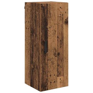 vidaXL V&auml;ggsk&aring;p Gammalt tr&auml; 34,5 x 34 x 90 cm Konstruerat tr&auml;