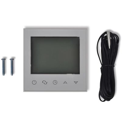 Programmerbar touch-screen digital termostat för golvvärme med kabel
