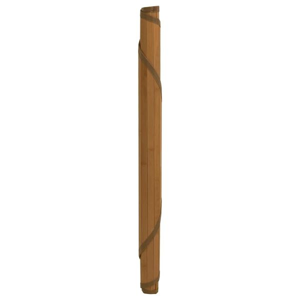 vidaXL Matta rund brun 100 cm bambu