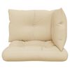 vidaXL Palldynor 3 st beige tyg