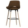 vidaXL Barstol brun tyg