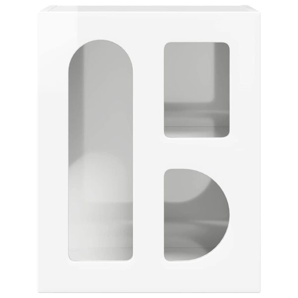 vidaXL S&auml;ngbord H&ouml;gblanka vita 40 x 35 x 50 cm Konstruerat tr&auml;