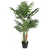 vidaXL Konstv&auml;xt palm med 3 stammar gr&ouml;n 120 cm PP