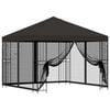 vidaXL Tr&auml;dg&aring;rdsgazebo med sidov&auml;ggar 3 x 3 m Antracit