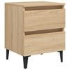 vidaXL S&auml;ngbord sonoma-ek 40x35x50 cm konstruerat tr&auml;