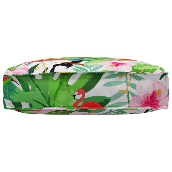 vidaXL Kudde Blommor Flerf&auml;rgsdesign 60 x 60 x 12 cm Oxford Tyg