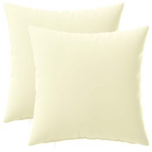 vidaXL Kudd&ouml;verdrag 2 st HEERLEN Gr&auml;ddvit 30 x 30 cm Polyester